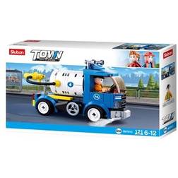 Sluban SL07168 Street Cleaning (121 Pieces) [M38-B0781C] Play Set Clamping Blocks City with Toy Figure City Life